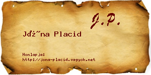 Jóna Placid névjegykártya